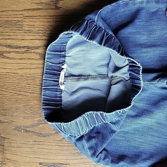 Soft Surroundings Denim Pullon Jean Elastic Band Streatchy Straight Medium Wash - Picture 4 of 14